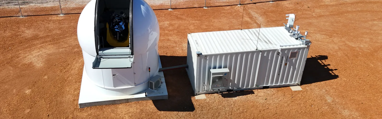 Cailabs optical ground station installed at an SSC site in Australia