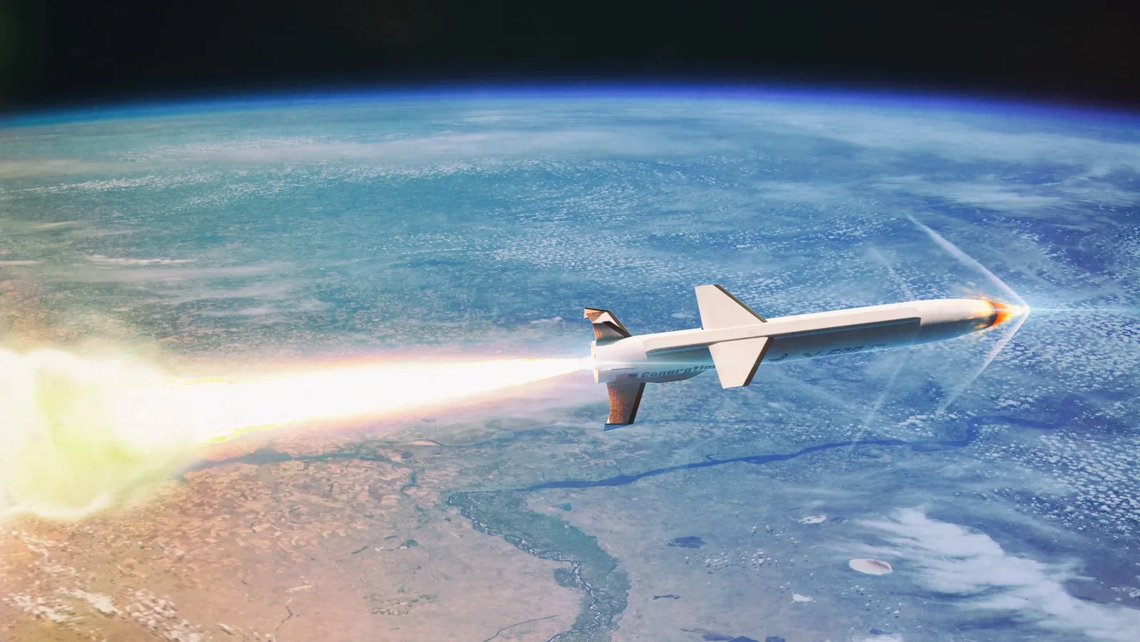 Rendering of the X-60A hypersonic test vehicle in flight