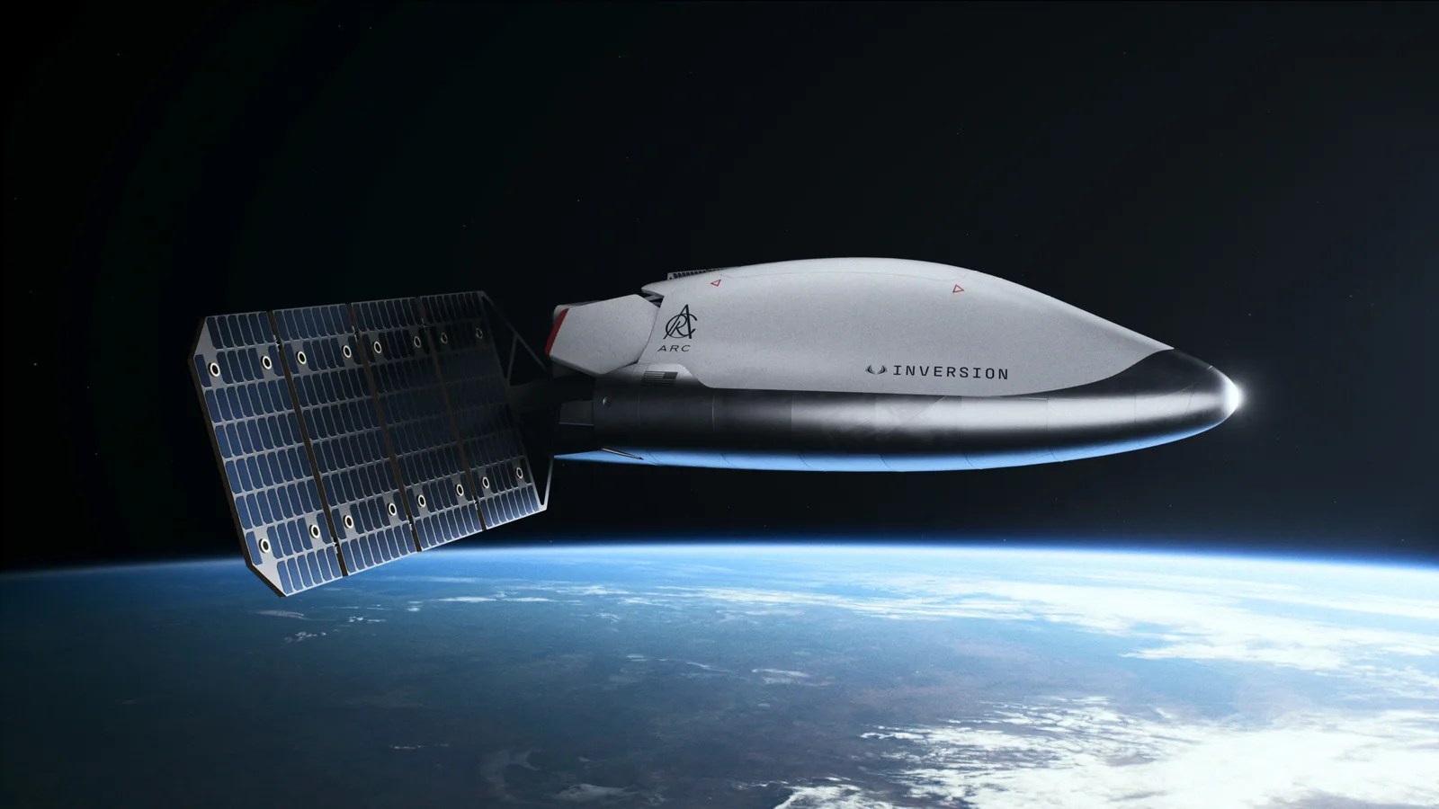 Inversion Space's Arc space-based delivery vehicle, from the company's Arc unveiling announcement