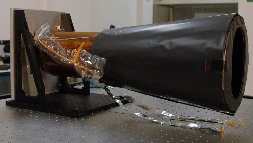 Photograph of the Context Camera (CTX) built by Malin Space Science Systems for NASA's Mars Reconnaissance Orbiter