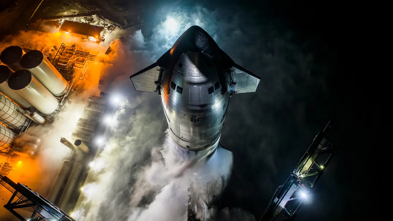 SpaceX Starship, the fully reusable two-stage rocket, from SpaceX's Starship vehicle page