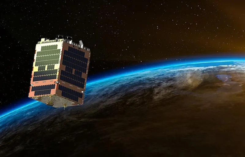 Rendering of a Telesat Lightspeed low Earth orbit satellite