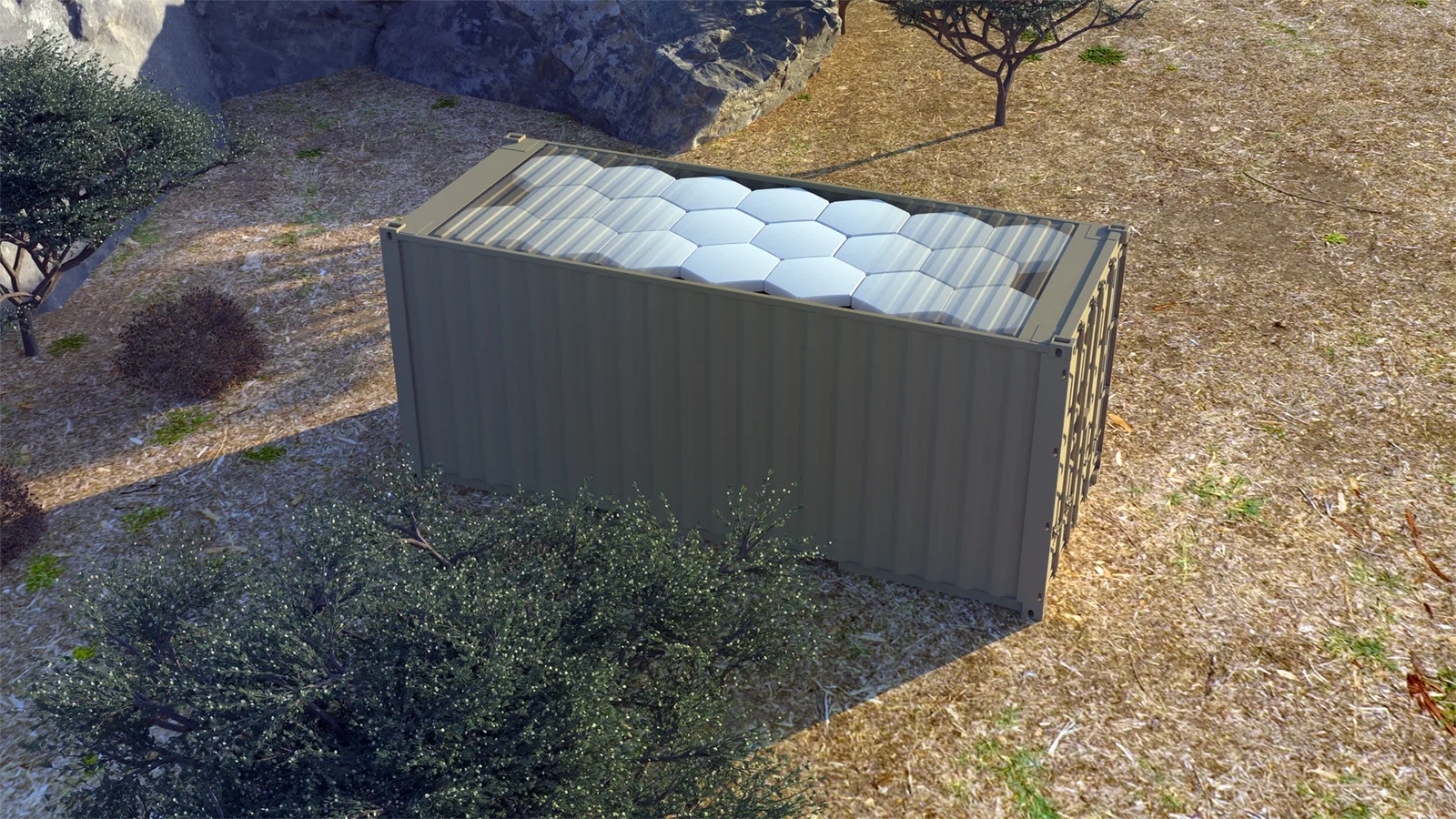 ThinKom Containerized Digital Array satellite communications terminal